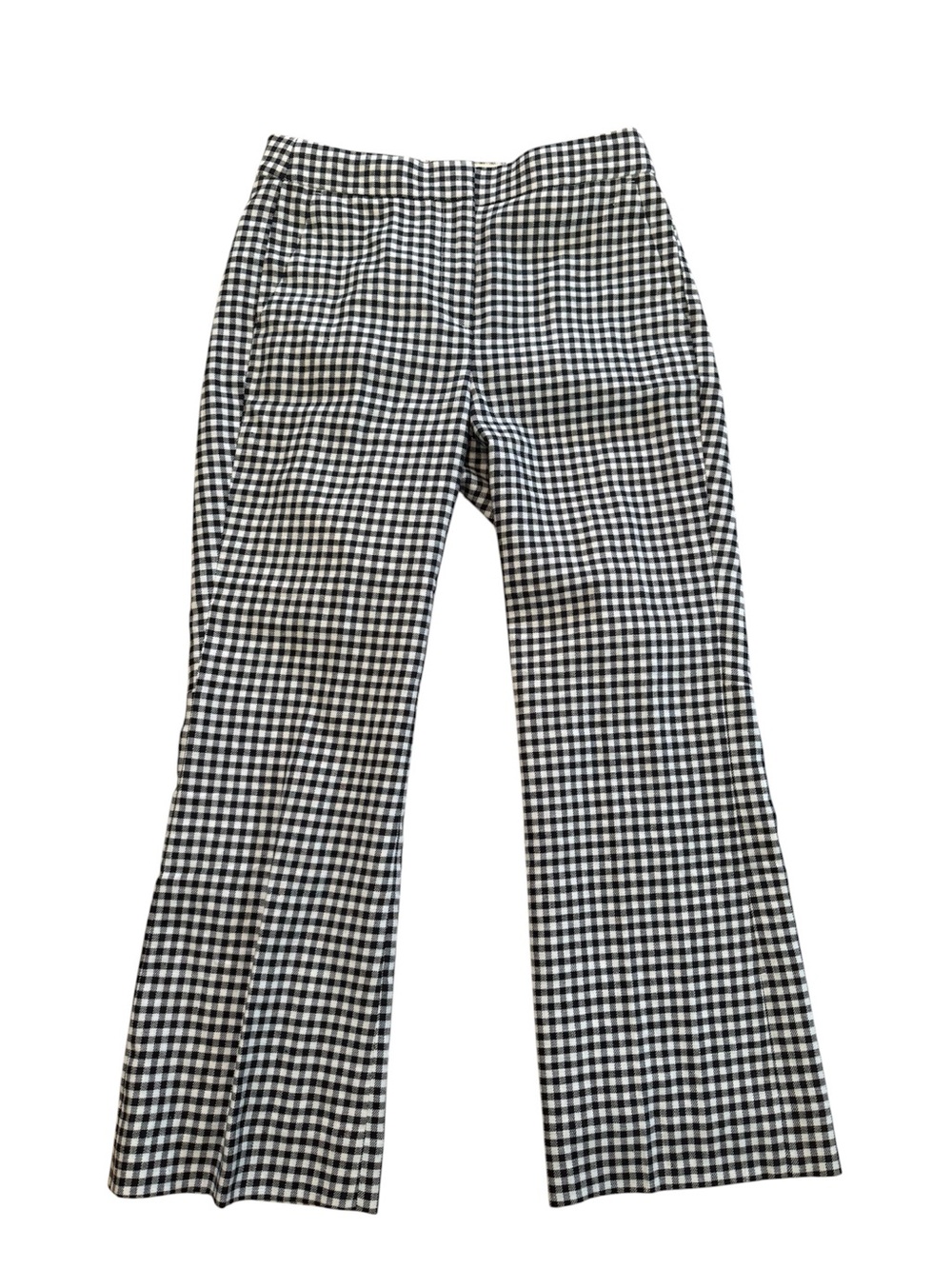 J. Crew White Lined Hayden Pants